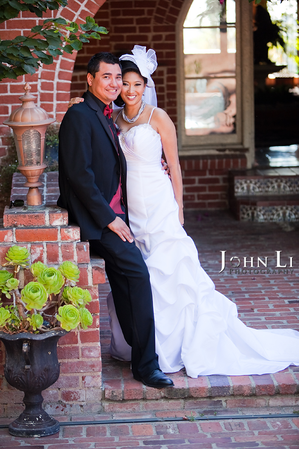 bride and groom in vista de oro wedding