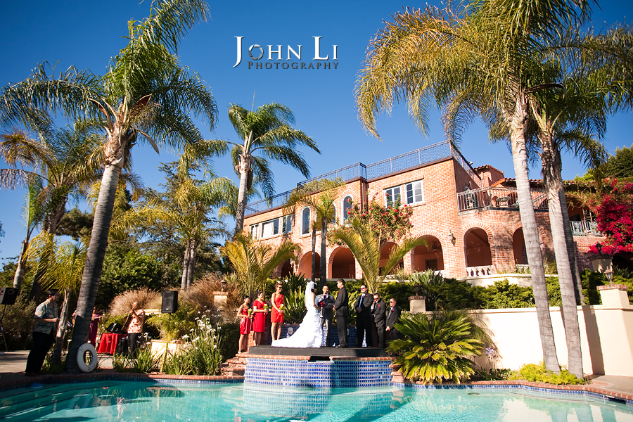 vista de oro wedding ceremony