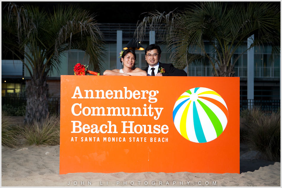 sign Annenberg Beach House wedding