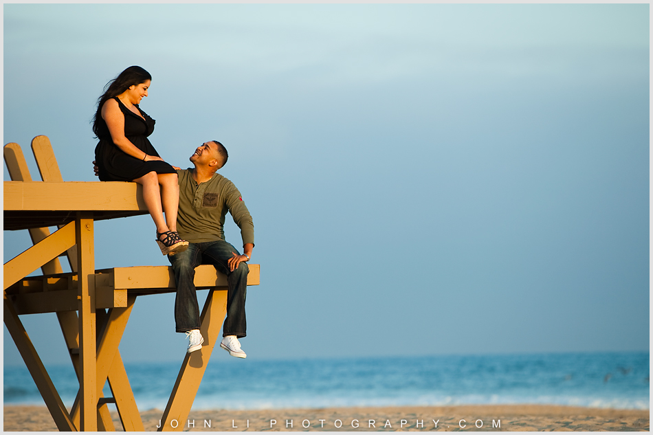 Beach engagement session in Newport Beach