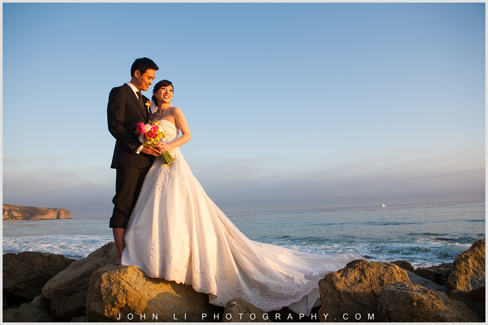 After wedding ceremony  went down to the beach for a half hour photos session during the sunset - Ritz Carlton Hotel wedding