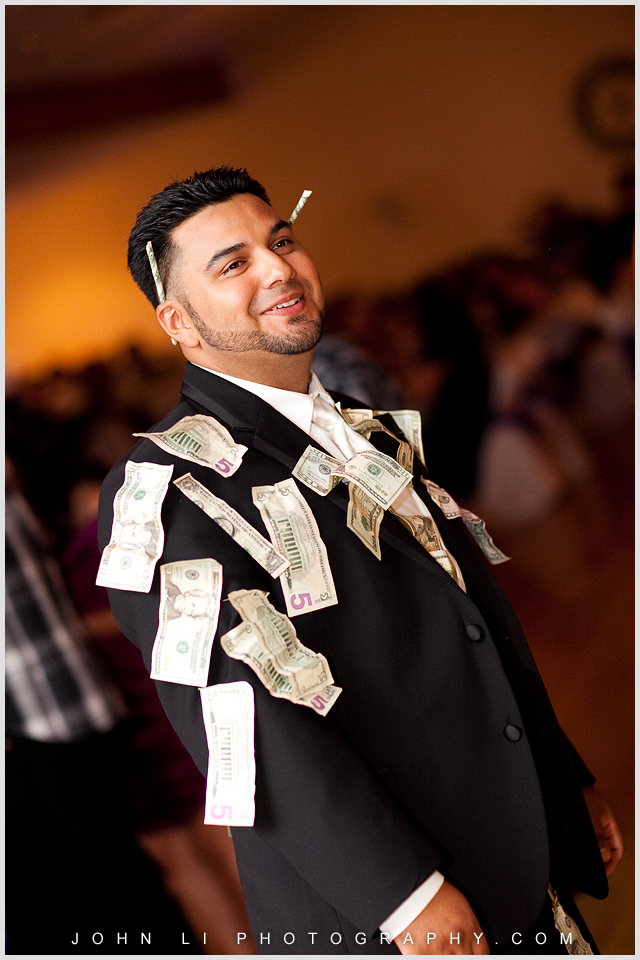 groom money dance in DES Artesia Halls Wedding reception 