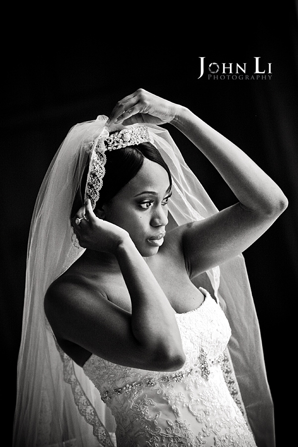 A Bridal Portrait in Los Angeles Park Plaza Hotel