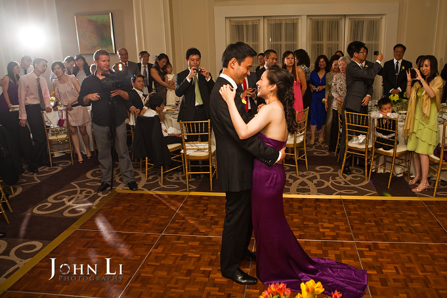 Ritz Carlton Hotel wedding reception ballroom