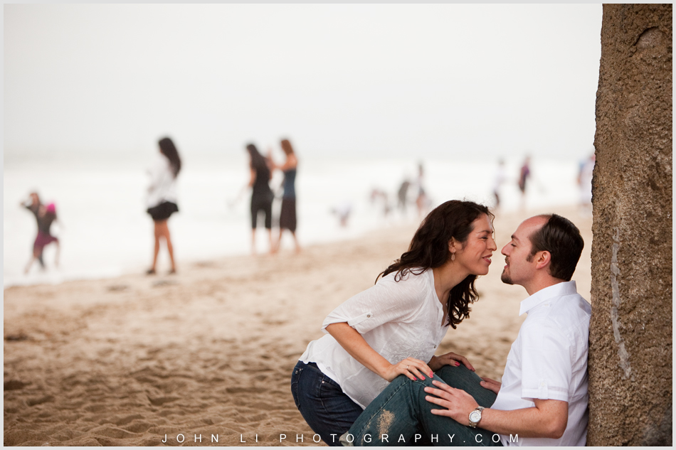 pier engagement photos in Manhattan Beach