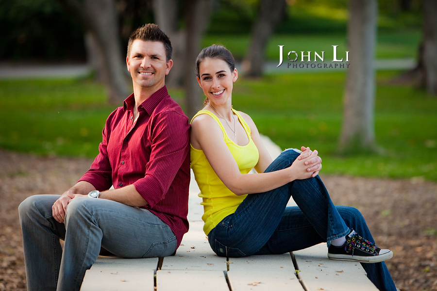 Lacy park engagement photography back to back