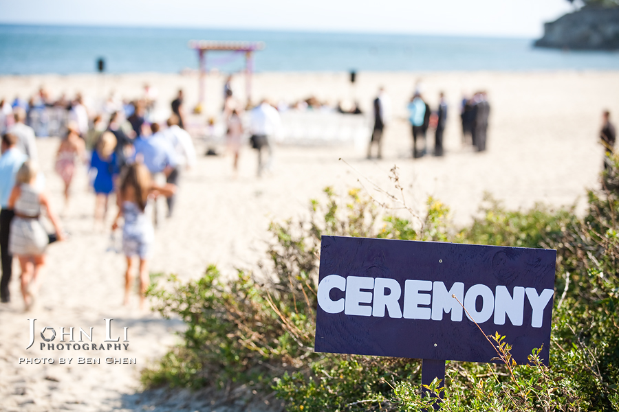 leadbetter beach wedding ceremony