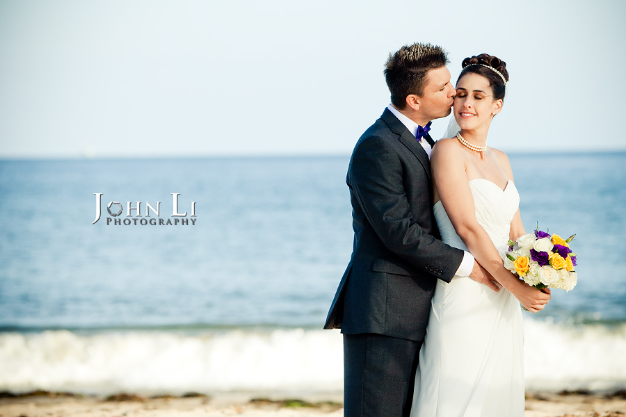 beach wedding photography in Leadbetter beach