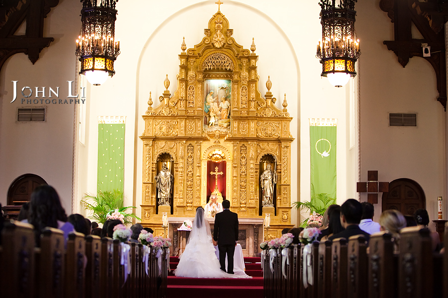 Holy Family Church South Pasadena wedding ceremony