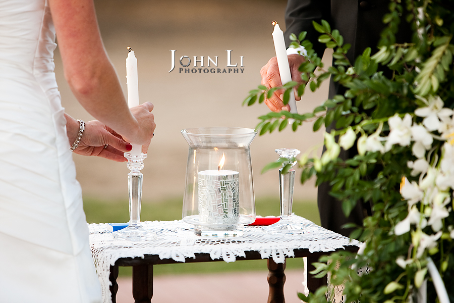 Limoneira Ranch Wedding light the candle