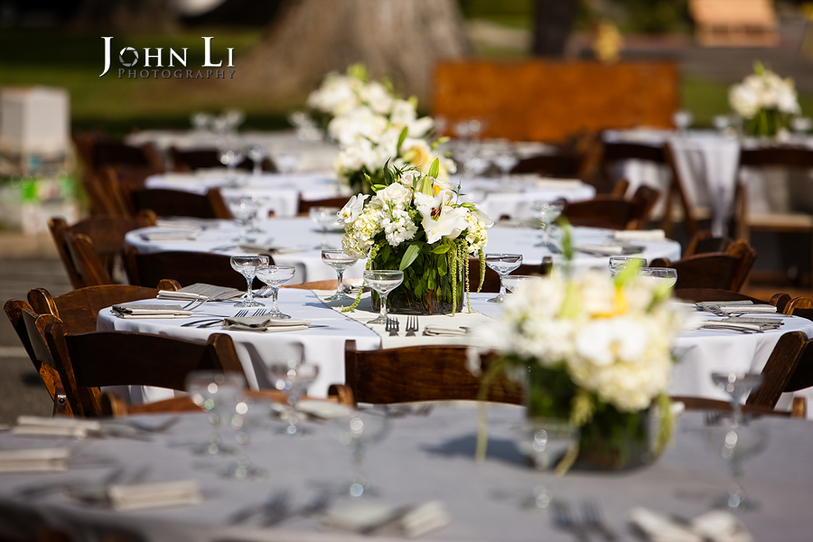 Limoneira Ranch Wedding reception table setting