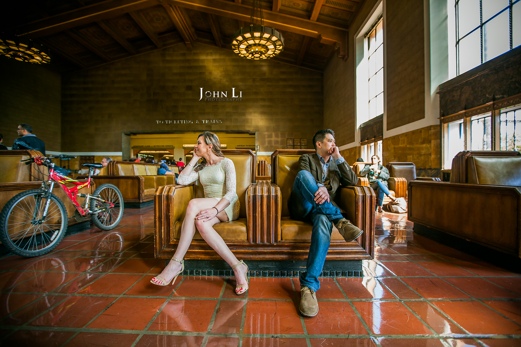 Los Angeles Downtown Engagement Union Station pictures